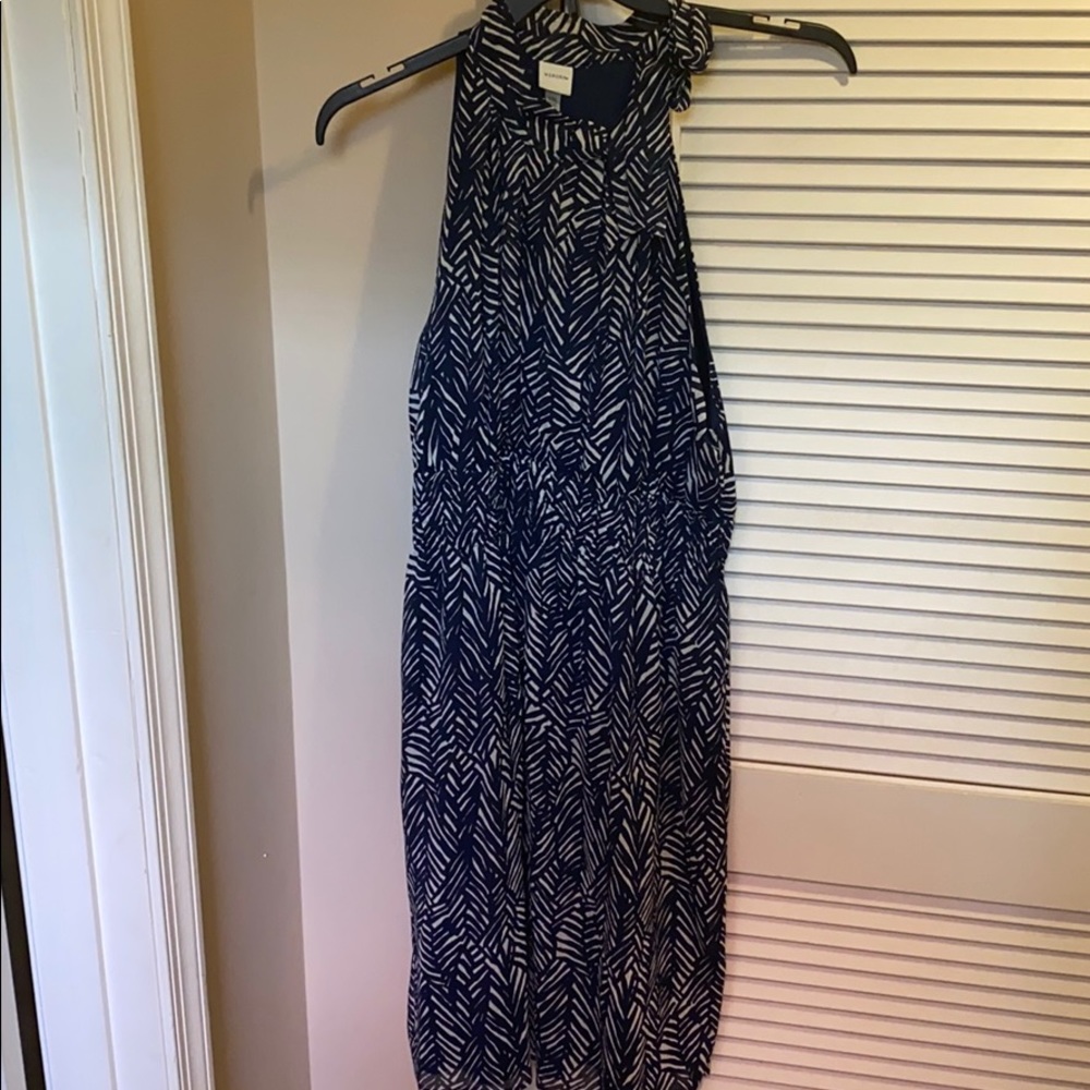 Merona navy and white dress